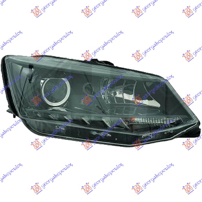 ΦΑΝΟΣ ΕΜΠΡΟΣ ΗΛΕΚΤΡΙΚΟΣ (H7/H7) ΜΕ ΦΩΣ ΗΜΕΡΑΣ LED (E) (TYC) ΔΕΞ