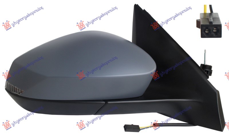 ΚΑΘΡΕΦΤΗΣ ΜΗΧΑΝΙΚΟΣ ΒΑΦΟΜΕΝΟΣ (ΜΕ ΦΛΑΣ LED) (Α ΠΟΙΟΤΗΤΑ) (CONVEX GLASS) ΔΕΞ