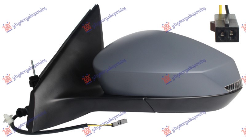 ΚΑΘΡΕΦΤΗΣ ΜΗΧΑΝΙΚΟΣ ΒΑΦΟΜΕΝΟΣ (ΜΕ ΦΛΑΣ LED) (Α ΠΟΙΟΤΗΤΑ) (CONVEX GLASS) ΑΡ