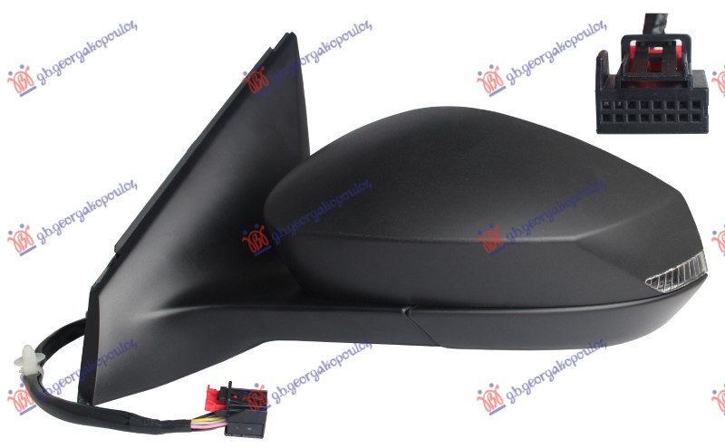 ΚΑΘΡΕΦΤΗΣ ΗΛΕΚΤΡΙΚΟΣ ΘΕΡΜΑΙΝΟΜΕΝΟΣ (ΜΕ ΦΛΑΣ LED) (CONVEX GLASS) (Α ΠΟΙΟΤΗΤΑ) ΑΡ