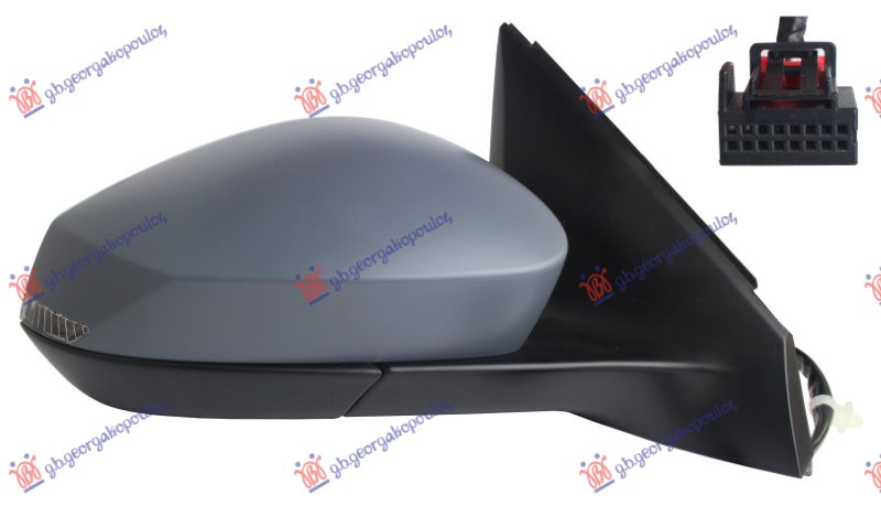 ΚΑΘΡΕΦΤΗΣ ΗΛΕΚΤΡΙΚΟΣ ΘΕΡΜΑΙΝΟΜΕΝΟΣ ΒΑΦΟΜΕΝΟΣ (ΜΕ ΦΛΑΣ LED) (CONVEX GLASS) (Α ΠΟΙΟΤΗΤΑ) ΔΕΞ