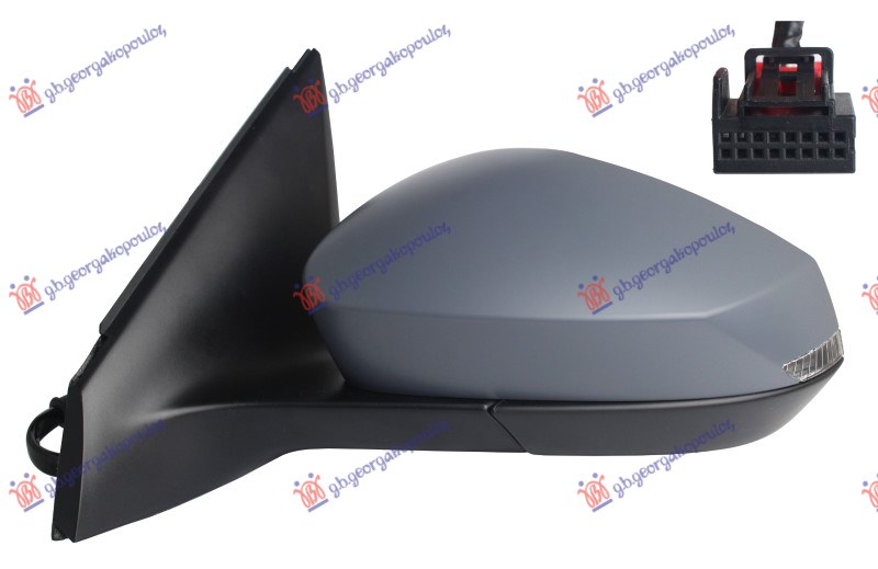 ΚΑΘΡΕΦΤΗΣ ΗΛΕΚΤΡΙΚΟΣ ΘΕΡΜΑΙΝΟΜΕΝΟΣ ΒΑΦΟΜΕΝΟΣ (ΜΕ ΦΛΑΣ LED) (CONVEX GLASS) (Α ΠΟΙΟΤΗΤΑ) ΑΡ