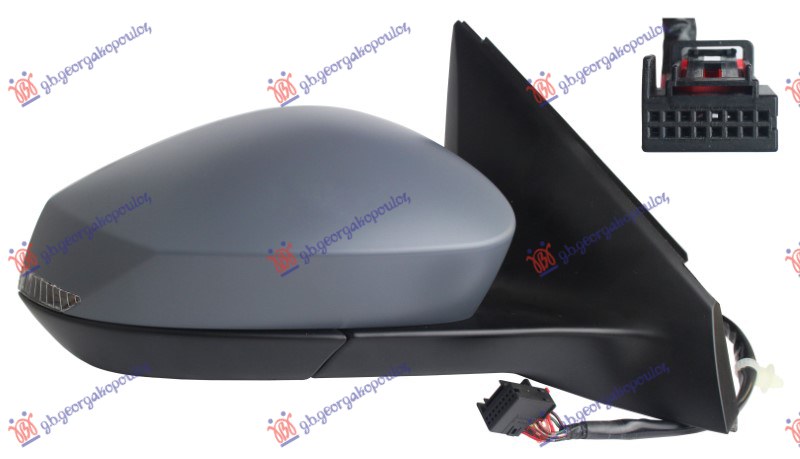 ΚΑΘΡΕΦΤΗΣ ΗΛΕΚΤΡΙΚΟΣ ΘΕΡΜΑΙΝΟΜΕΝΟΣ ΗΛΕΚΤΡΙΚΑ ΑΝΑΚΛΙΝΟΜΕΝΟΣ ΒΑΦΟΜΕΝΟΣ (ΜΕ ΦΛΑΣ LED) (CONVEX GLASS) (Α ΠΟΙΟΤΗΤΑ) ΔΕΞ