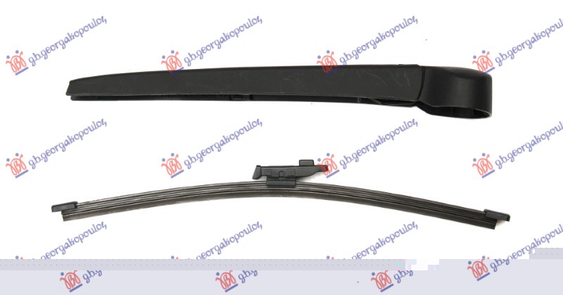 ΥΑΛΟΚΑΘΑΡΙΣΤΗΡΑΣ ΠΙΣΩ ΜΕ ΜΠΡΑΤΣΟ  320mm