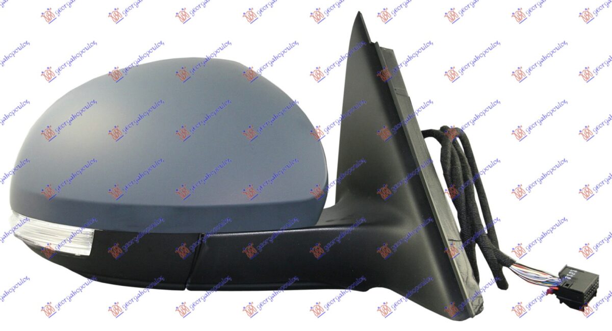 ΚΑΘΡΕΦΤΗΣ ΗΛΕΚΤΡΙΚΟΣ ΘΕΡΜΑΙΝΟΜΕΝΟΣ ΒΑΦΟΜΕΝΟΣ (ΛΕΥΚΟ ΦΛΑΣ) (7 PIN) (Α ΠΟΙΟΤΗΤΑ) (CONVEX GLASS) ΔΕΞ