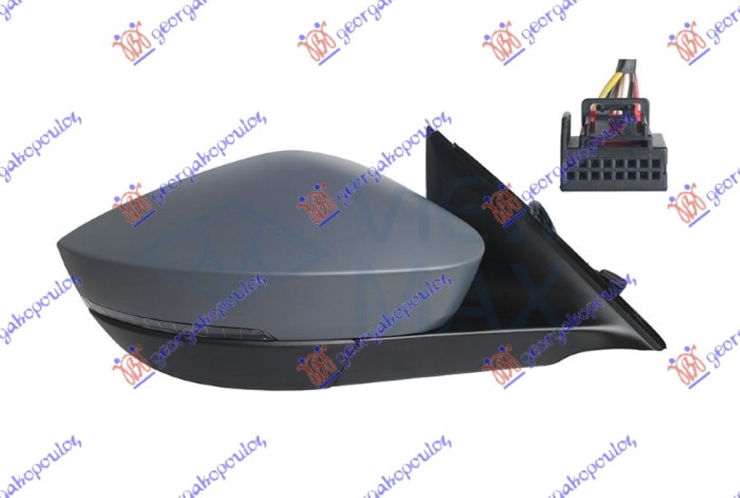 ΚΑΘΡΕΦΤΗΣ ΗΛΕΚΤΡΙΚΟΣ ΘΕΡΜΑΙΝΟΜΕΝΟΣ ΒΑΦΟΜΕΝΟΣ (ΜΕ ΦΛΑΣ) 6 PIN (Α ΠΟΙΟΤΗΤΑ) (CONVEX GLASS) ΔΕΞ