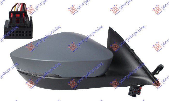 ΚΑΘΡΕΦΤΗΣ ΗΛΕΚΤΡΙΚΟΣ ΘΕΡΜΑΙΝΟΜΕΝΟΣ ΗΛΕΚΤΡΙΚΑ ΑΝΑΚΛΙΝΟΜΕΝΟΣ ΒΑΦΟΜΕΝΟΣ (ΜΕ ΦΛΑΣ) (8 PIN) (Α ΠΟΙΟΤΗΤΑ) (CONVEX GLASS) ΔΕΞ