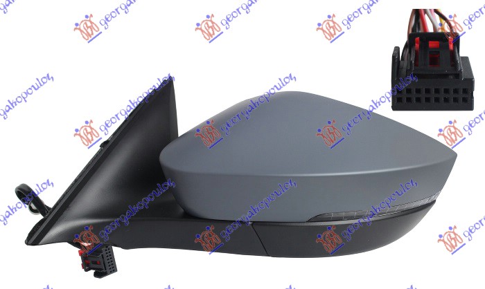 ΚΑΘΡΕΦΤΗΣ ΗΛΕΚΤΡΙΚΟΣ ΘΕΡΜΑΙΝΟΜΕΝΟΣ ΗΛΕΚΤΡΙΚΑ ΑΝΑΚΛΙΝΟΜΕΝΟΣ ΒΑΦΟΜΕΝΟΣ (ΜΕ ΦΛΑΣ) (10 PIN) (Α ΠΟΙΟΤΗΤΑ) (CONVEX GLASS) ΑΡ