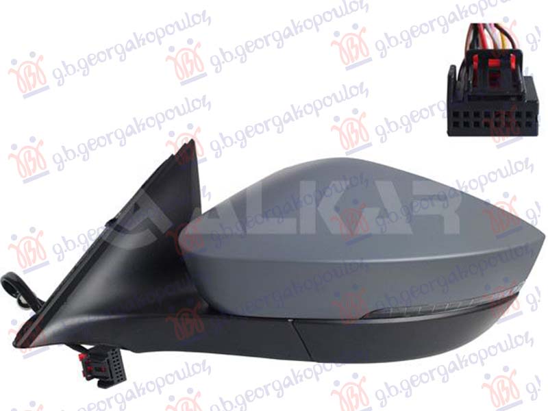 ΚΑΘΡΕΦΤΗΣ ΗΛΕΚΤΡΙΚΟΣ ΘΕΡΜΑΙΝΟΜΕΝΟΣ ΗΛΕΚΤΡΙΚΑ ΑΝΑΚΛΙΝΟΜΕΝΟΣ ΒΑΦΟΜΕΝΟΣ (ΜΕ ΦΛΑΣ) (10 PIN) (CONVEX GLASS) ΑΡ