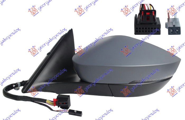 ΚΑΘΡΕΦΤΗΣ ΗΛΕΚΤ. ΘΕΡΜΑΙΝ. ΗΛ. ΑΝΑΚΛ. ΒΑΦΟΜ. (ΑΥΤΟΜ. ΣΚΙΑΣΗ) (ΜΕ ΦΛΑΣ & SIDE ASSIST) (10+2 PIN) (Α ΠΟΙΟΤΗΤΑ) (CONVEX GLASS) ΑΡ