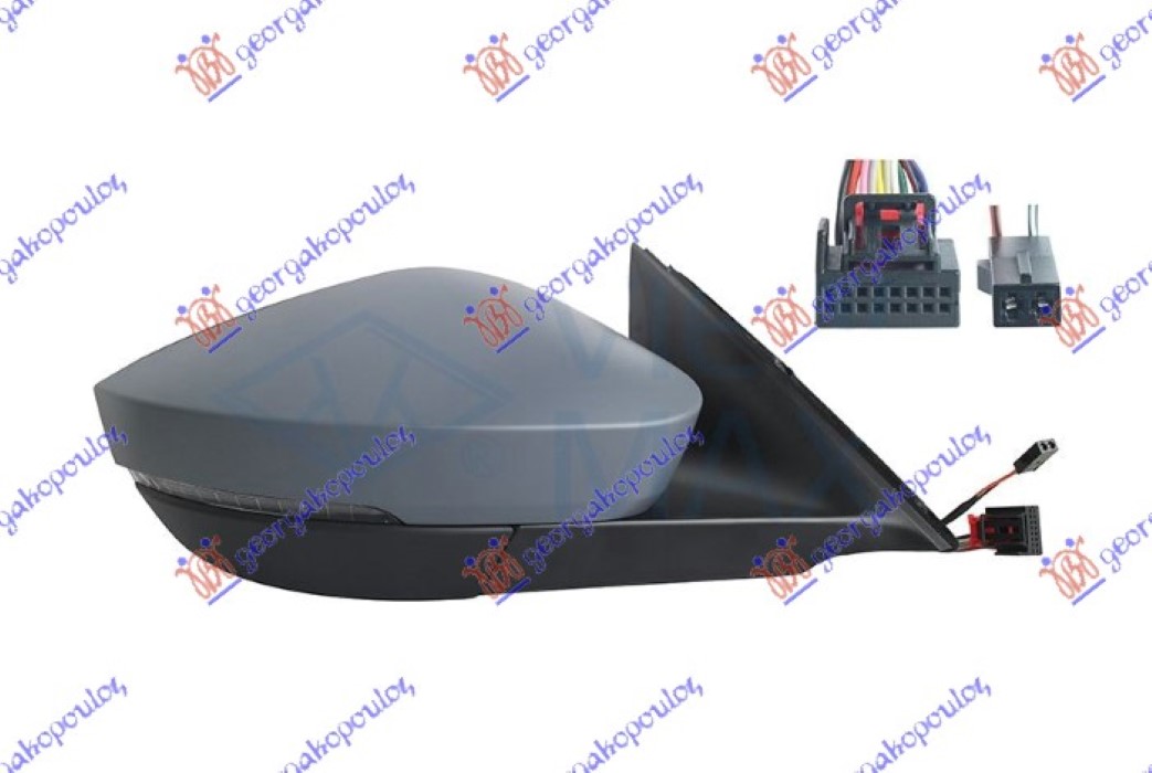 ΚΑΘΡΕΦΤΗΣ ΗΛΕΚΤ. ΘΕΡΜΑΙΝ. ΗΛ. ΑΝΑΚΛ. ΒΑΦΟΜ. ME MNHMH (ΜΕ ΦΛΑΣ & ΦΩΣ ΑΣΦΑΛ. & SIDE ASSIST) (13+2 PIN) (Α ΠΟΙΟΤΗΤΑ) (CONVEX GLASS) ΔΕΞ