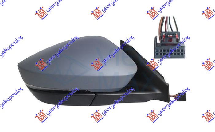 ΚΑΘΡΕΦΤΗΣ ΗΛΕΚΤΡΙΚΟΣ ΘΕΡΜΑΙΝΟΜΕΝΟΣ ΒΑΦΟΜΕΝΟΣ (ΜΕ ΦΛΑΣ) (6 PIN) (Α ΠΟΙΟΤΗΤΑ) (CONVEX GLASS) ΔΕΞ