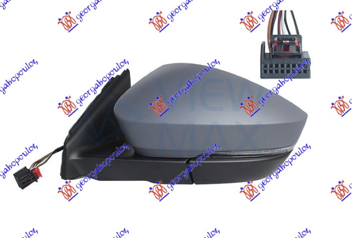 ΚΑΘΡΕΦΤΗΣ ΗΛΕΚΤΡΙΚΟΣ ΘΕΡΜΑΙΝΟΜΕΝΟΣ ΒΑΦΟΜΕΝΟΣ (ΜΕ ΦΛΑΣ) (6 PIN) (Α ΠΟΙΟΤΗΤΑ) (CONVEX GLASS) ΑΡ