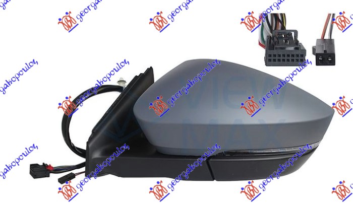 ΚΑΘΡΕΦΤΗΣ ΗΛΕΚΤ. ΘΕΡΜΑΙΝ. ΗΛ.ΑΝΑΚΛ. ΒΑΦΟΜ. ΜΕ ΑΥΤ.ΣΚΙΑΣΗ (ΜΕ ΦΛΑΣ & ΦΩΣ ΑΣΦΑΛ. & SIDE ASSIST) (11+2pin) (Α ΠΟΙΟΤΗΤΑ) (CONVEX GLA ΑΡ