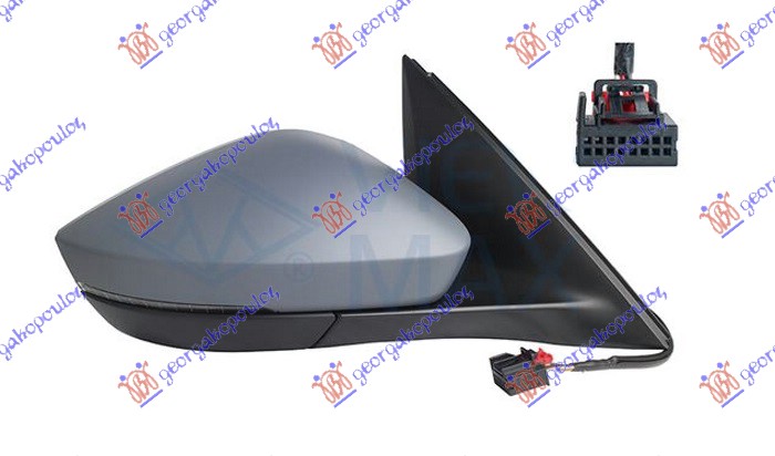 ΚΑΘΡΕΦΤΗΣ ΗΛΕΚΤΡΙΚΟΣ ΘΕΡΜΑΙΝΟΜΕΝΟΣ ΒΑΦΟΜΕΝΟΣ (ΜΕ ΦΛΑΣ) (Α ΠΟΙΟΤΗΤΑ) (CONVEX GLASS) ΔΕΞ