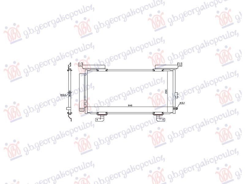 ΨΥΓΕΙΟ A/C ΓΙΑ ΌΛΑ ΒΕΝΖΙΝΗ/ΠΕΤΡΕΛΑΙΟ (610x300x12) (KOYO)