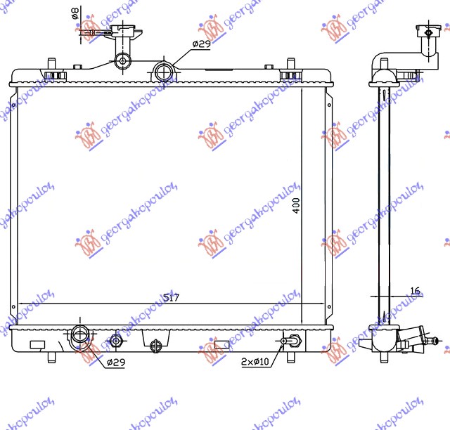 ΨΥΓΕΙΟ 1.2 ΒΕΝΖΙΝΗ (400x540x16) ΑΥΤΟΜΑΤΟ (ΙΑΠΩΝΙΑΣ)