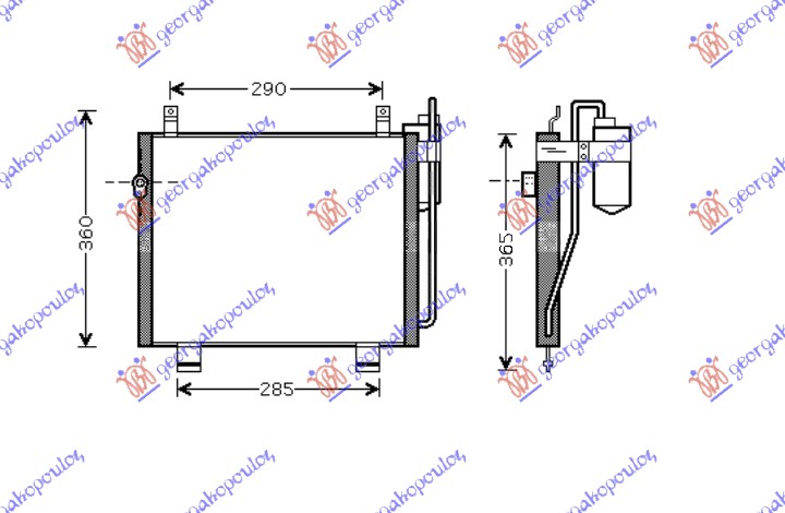 ΨΥΓΕΙΟ A/C (340x295x24)