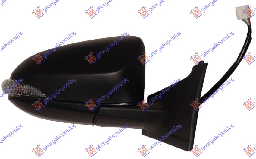 ΚΑΘΡΕΦΤΗΣ ΧΕΙΡΟΚΙΝΗΤΟΣ ΜΑΥΡΟΣ (ΜΕ ΦΛΑΣ) (CONVEX GLASS) ΔΕΞ