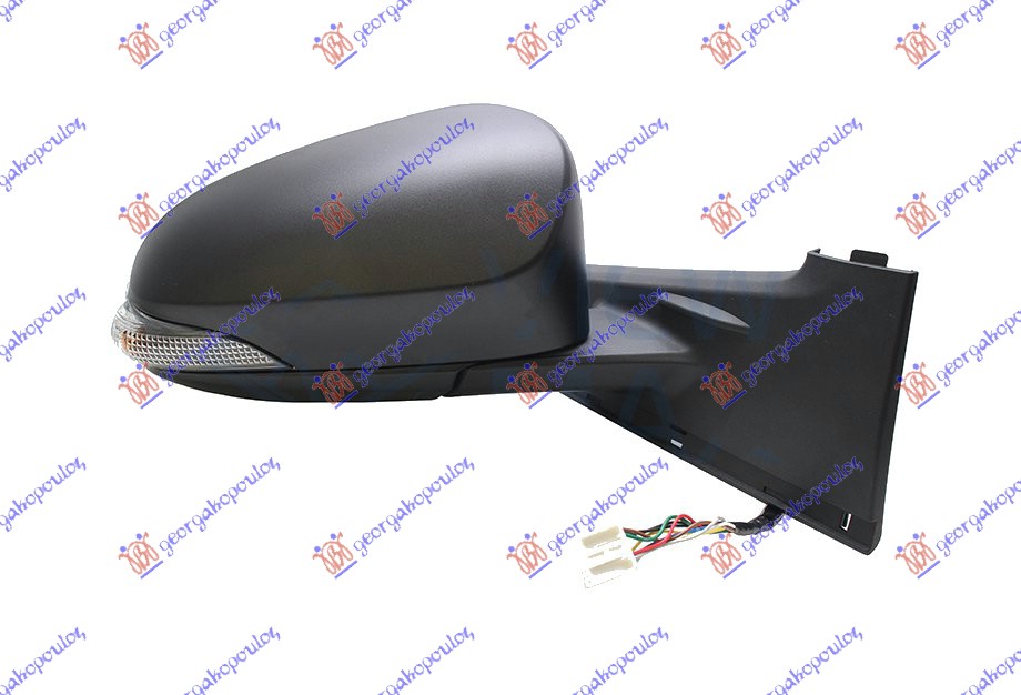 ΚΑΘΡΕΦΤΗΣ ΗΛΕΚΤΡΙΚΟΣ ΘΕΡΜΑΙΝΟΜΕΝΟΣ ΒΑΦΟΜΕΝΟΣ (ΜΕ ΦΛΑΣ) (7 PIN) (Α ΠΟΙΟΤΗΤΑ) (CONVEX GLASS) ΔΕΞ