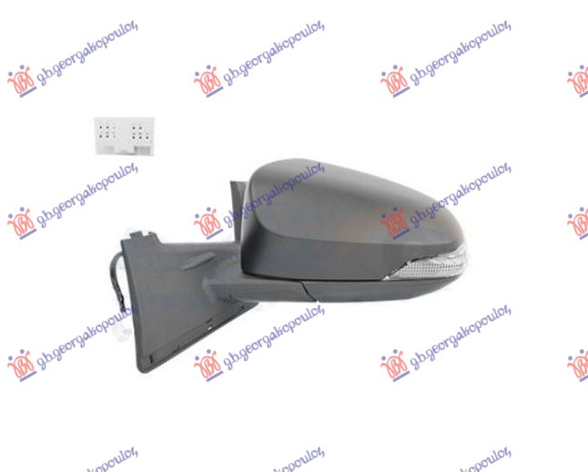 ΚΑΘΡΕΦΤΗΣ ΗΛΕΚΤΡΙΚΟΣ ΘΕΡΜΑΙΝΟΜΕΝΟΣ ΒΑΦΟΜΕΝΟΣ (ΜΕ ΦΛΑΣ) (7PIN) (CONVEX GLASS) ΑΡ