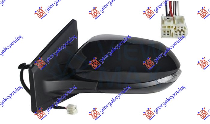 ΚΑΘΡΕΦΤΗΣ ΗΛΕΚΤΡΙΚΟΣ ΘΕΡΜΑΙΝΟΜΕΝΟΣ ΒΑΦΟΜΕΝΟΣ (ΜΕ ΦΛΑΣ) (6 PIN) (Α ΠΟΙΟΤΗΤΑ) (CONVEX GLASS) ΑΡ