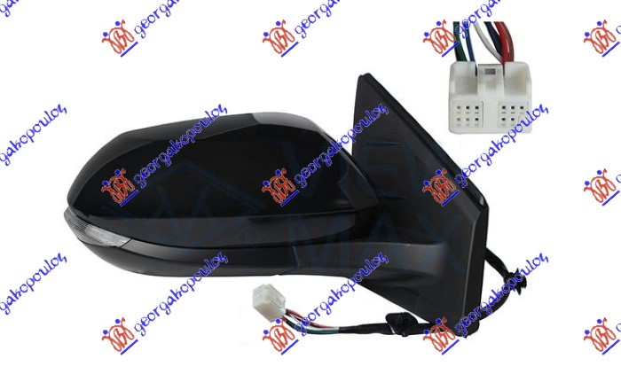 ΚΑΘΡΕΦΤΗΣ ΗΛΕΚΤΡΙΚΟΣ ΘΕΡΜΑΙΝΟΜΕΝΟΣ ΗΛΕΚΤΡΙΚΑ ΑΝΑΚΛΙΝΟΜΕΝΟΣ ΒΑΦΟΜΕΝΟΣ (ΜΕ ΦΛΑΣ) (8 PIN) (Α ΠΟΙΟΤΗΤΑ) (CONVEX GLASS) ΔΕΞ