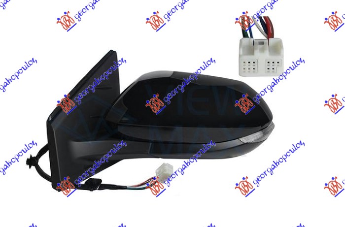 ΚΑΘΡΕΦΤΗΣ ΗΛΕΚΤΡΙΚΟΣ ΘΕΡΜΑΙΝΟΜΕΝΟΣ ΗΛΕΚΤΡΙΚΑ ΑΝΑΚΛΙΝΟΜΕΝΟΣ ΒΑΦΟΜΕΝΟΣ (ΜΕ ΦΛΑΣ) (8 PIN) (Α ΠΟΙΟΤΗΤΑ) (CONVEX GLASS) ΑΡ