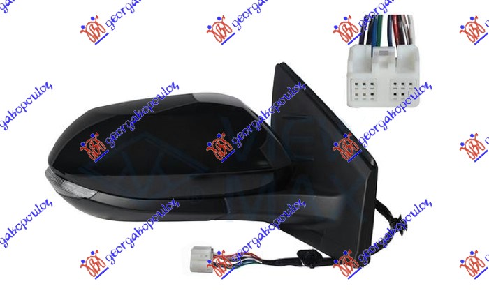 ΚΑΘΡΕΦΤΗΣ ΗΛΕΚΤΡΙΚΟΣ ΘΕΡΜΑΙΝΟΜΕΝΟΣ ΗΛΕΚΤΡΙΚΑ ΑΝΑΚΛΙΝΟΜΕΝΟΣ ΒΑΦΟΜΕΝΟΣ (ΜΕ ΦΛΑΣ & BLIS) (9 PIN) (Α ΠΟΙΟΤΗΤΑ) (CONVEX GLASS) ΔΕΞ