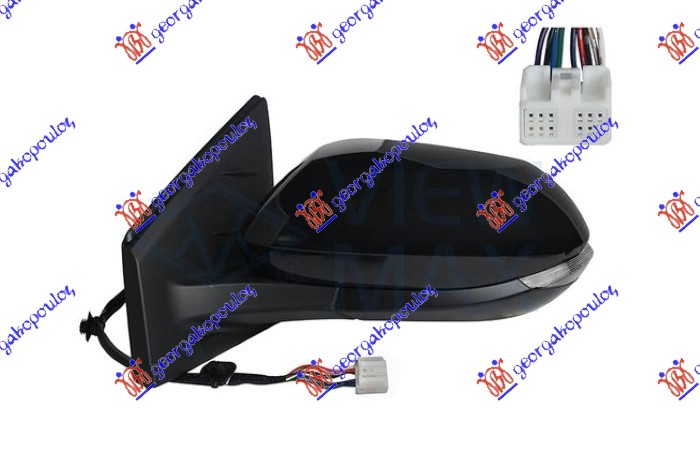 ΚΑΘΡΕΦΤΗΣ ΗΛΕΚΤΡΙΚΟΣ ΘΕΡΜΑΙΝΟΜΕΝΟΣ ΗΛΕΚΤΡΙΚΑ ΑΝΑΚΛΙΝΟΜΕΝΟΣ ΒΑΦΟΜΕΝΟΣ (ΜΕ ΦΛΑΣ & BLIS) (9 PIN) (Α ΠΟΙΟΤΗΤΑ) (CONVEX GLASS) ΑΡ