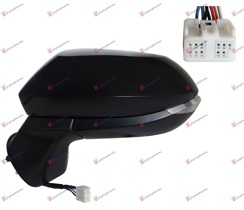 ΚΑΘΡΕΦΤΗΣ ΗΛΕΚΤΡΙΚΟΣ ΘΕΡΜΑΙΝΟΜΕΝΟΣ ΗΛΕΚΤΡΙΚΑ ΑΝΑΚΛΙΝΟΜΕΝΟΣ ΒΑΦΟΜΕΝΟΣ (ΜΕ ΦΛΑΣ LED) (8 PIN) (Α ΠΟΙΟΤΗΤΑ) (CONVEX GLASS) ΑΡ