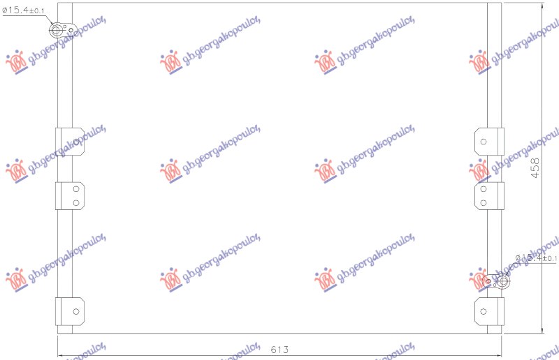 ΨΥΓΕΙΟ A/C ΒΕΝΖΙΝΗ/ΠΕΤΡΕΛΑΙΟ (565x485x16) (KOYO)
