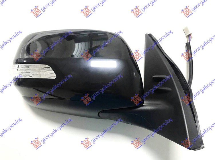 ΚΑΘΡΕΦΤΗΣ ΗΛΕΚΤΡΙΚΟΣ ΘΕΡΜΑΙΝΟΜΕΝΟΣ ΗΛΕΚΤΡΙΚΑ ΑΝΑΚΛΙΝΟΜΕΝΟΣ ΜΑΥΡΟΣ (ΜΕ ΦΛΑΣ) (CONVEX GLASS) ΔΕΞ