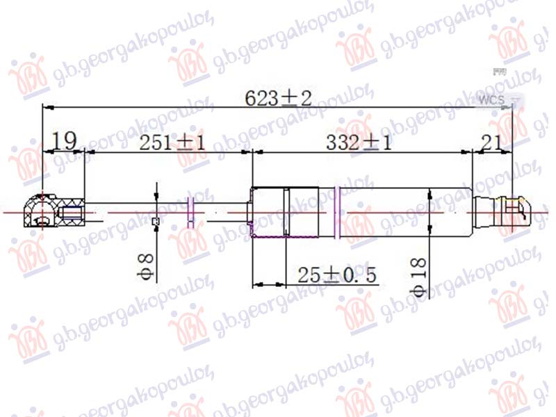 ΑΜΟΡΤΙΣΕΡ ΚΑΠΟ ΕΜΠΡΟΣ (623L-300N)