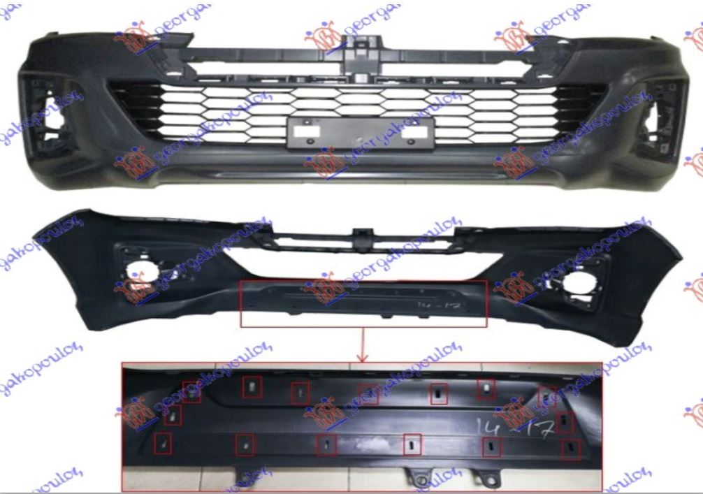 ΠΡΟΦΥΛΑΚΤΗΡΑΣ ΕΜΠΡΟΣ 4WD 2018- (MILLENIUM/INVICIBLE) (ΜΕ ΕΝΣΩΜΑΤΟΜΕΝΟ ΔΙΧΤΥ)