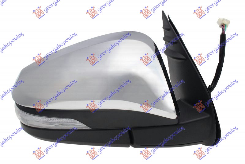 ΚΑΘΡΕΦΤΗΣ ΗΛΕΚΤΡΙΚΟΣ ΗΛΕΚΤΡΙΚΑ ΑΝΑΚΛΙΝΟΜΕΝΟΣ ΧΡΩΜΙΟ (ΜΕ ΦΛΑΣ) (CONVEX GLASS) ΔΕΞ