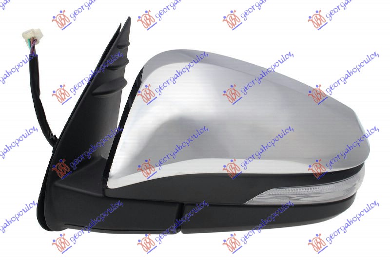 ΚΑΘΡΕΦΤΗΣ ΗΛΕΚΤΡΙΚΟΣ ΗΛΕΚΤΡΙΚΑ ΑΝΑΚΛΙΝΟΜΕΝΟΣ ΧΡΩΜΙΟ (ΜΕ ΦΛΑΣ) (CONVEX GLASS) ΑΡ