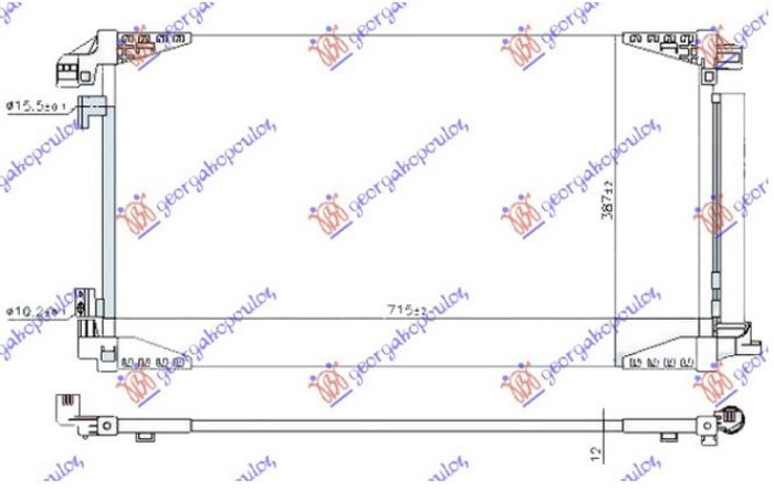 ΨΥΓΕΙΟ A/C 1.2 TURBO ΒΕΝΖΙΝΗ (690x400x12) (KOYO)