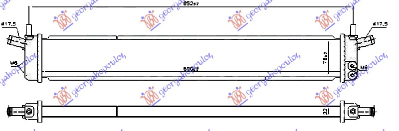 ΨΥΓΕΙΟ ΒΟΗΘΗΤΙΚΟ 1.8 HYBRIDΒΕΝΖΙΝΗ (600x76x22)