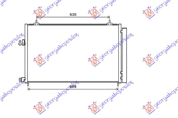 ΨΥΓΕΙΟ A/C ΓΙΑ ΟΛΑ ΒΕΝΖΙΝΗ-ΠΕΤΡΕΛΑΙΟ (655x415x16)