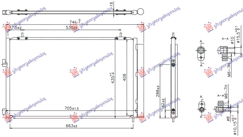 ΨΥΓΕΙΟ A/C ΓΙΑ ΟΛΑ ΒΕΝΖΙΝΗ/ΠΕΤΡΕΛΑΙΟ (665x415x16) (KOYO)