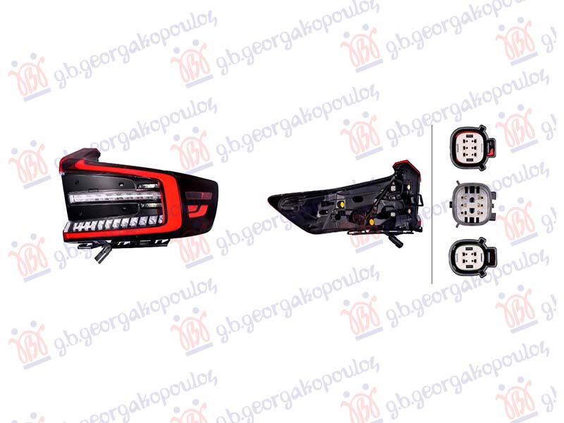 ΦΑΝΟΣ ΠΙΣΩ ΕΞΩ LED (HELLA) ΔΕΞ