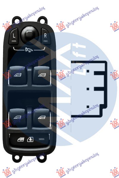 ΔΙΑΚΟΠΤΗΣ ΠΑΡΑΘΥΡΟΥ/ ΚΑΘΡΕΦΤΩΝ ΜΕ ΑΝΑΚΛΙΣΗ ΕΜΠΡΟΣ (Τετραπλος) (3PIN) ΑΡ