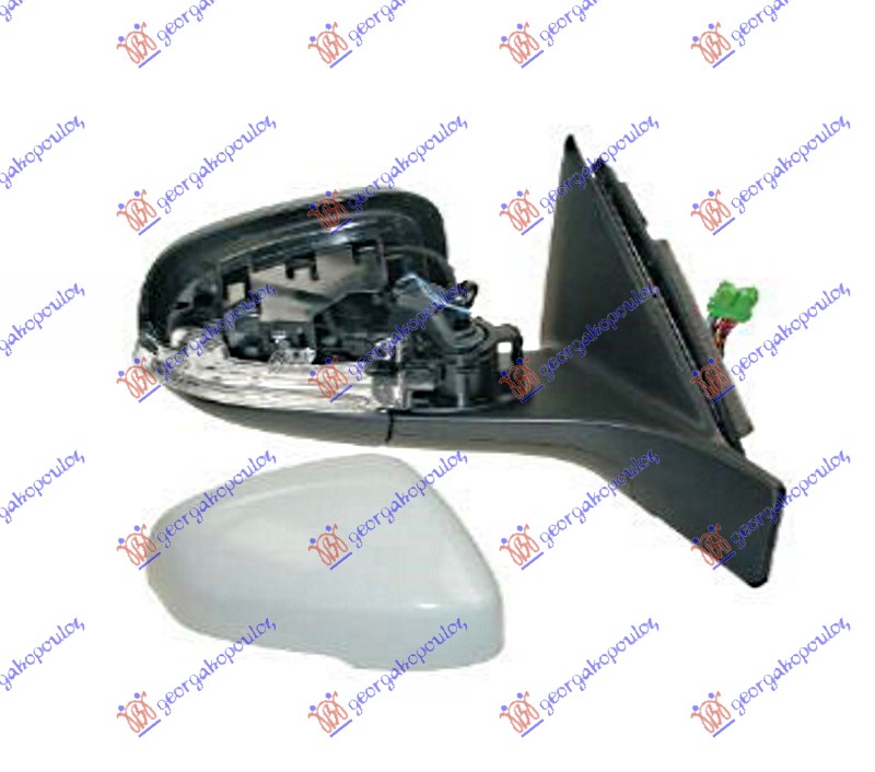 ΚΑΘΡΕΦΤΗΣ ΗΛΕΚΤΡΙΚΟΣ ΘΕΡΜΑΙΝΟΜΕΝΟΣ ΒΑΦΟΜΕΝΟΣ ΗΛΕΚΤΡΙΚΑ ΑΝΑΚΛΙΝΟΜΕΝΟΣ ΜΕ ΜΝΗΜΗ (ΜΕ ΦΛΑΣ & ΦΩΣ ΑΣΦΑΛΕΙΑΣ) (ASPHERICAL GLASS) ΔΕΞ