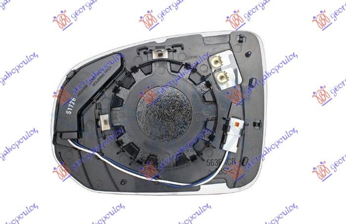 ΚΡΥΣΤΑΛΛΟ ΚΑΘΡEΦΤΗ ΘΕΡΜΑΙΝΟΜΕΝΟ ME BLIS (CONVEX GLASS) ΔΕΞ