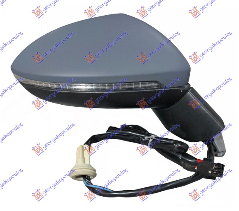 ΚΑΘΡΕΦΤΗΣ ΗΛΕΚΤ. ΘΕΡΜ. ΗΛ.ΑΝΑΚΛ. ΒΑΦΟΜ. ΜΕ ΜΝΗΜΗ (ΜΕ ΦΛΑΣ & ΦΩΣ ΑΣΦΑΛ.) (15 PIN) (Α ΠΟΙΟΤΗΤΑ) (CONVEX GLASS) ΔΕΞ