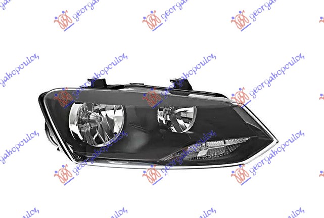 ΦΑΝΟΣ ΕΜΠΡΟΣ ΗΛΕΚΤΡΙΚΟΣ (ΔΙΠΛΟ ΚΑΘΡΕΦΤΗ) (ΜΑΥΡΟ ΦΡΥΔΙ) (HELLA) ΔΕΞ