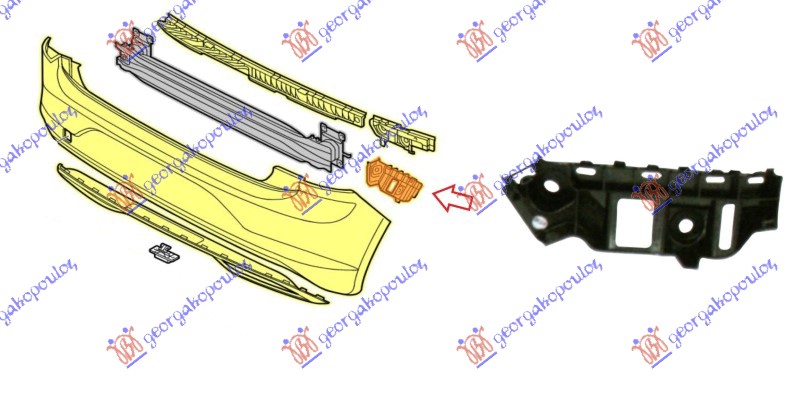 ΒΑΣΗ ΠΡΟΦΥΛΑΚΤΗΡΑ ΠΙΣΩ ΠΛΑΙΝΗ ΠΛΑΣΤΙΚΗ ΦΤΕΡΟΥ ΔΕΞ