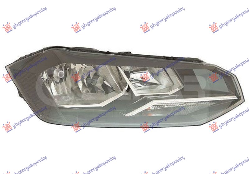 ΦΑΝΟΣ ΕΜΠΡΟΣ ΗΛΕΚΤΡΙΚΟΣ (H7/H7) (VALEO) ΔΕΞ