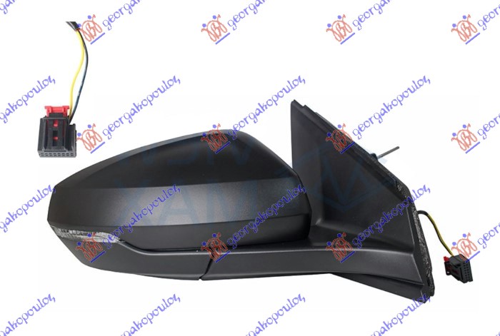 ΚΑΘΡΕΦΤΗΣ ΜΗΧΑΝΙΚΟΣ ΜΑΥΡΟΣ (ΜΕ ΦΛΑΣ) (CONVEX GLASS) ΔΕΞ